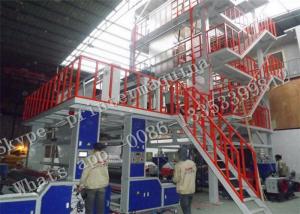China LDPE / HDPE Blown Film Extrusion Machine With SSR +PID Temperature Control wholesale