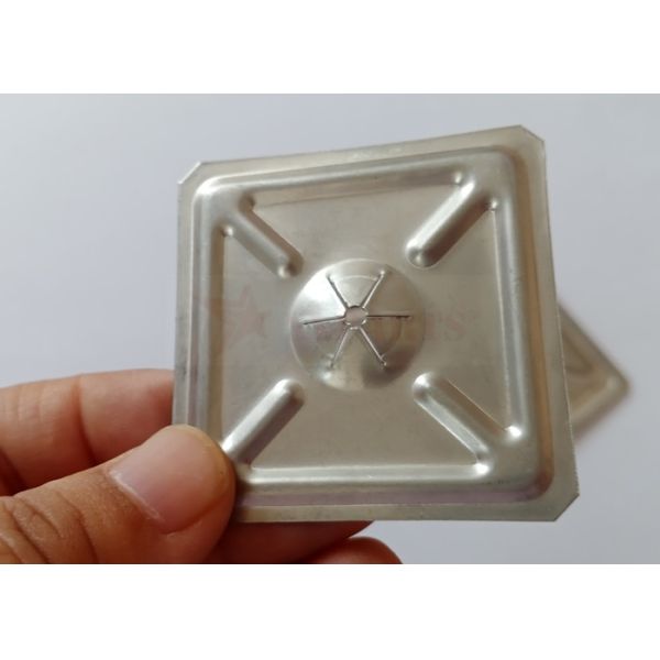 Square Or Round Shape Self Locking Metal Washers For Rock Wool Insulation Pins