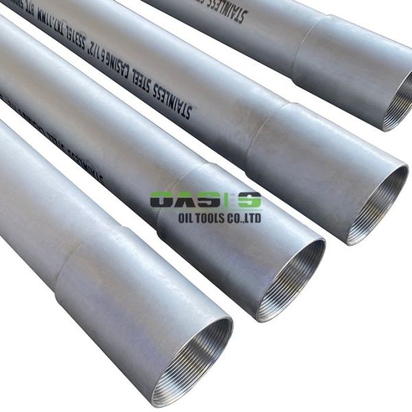 Stainless Steel Casing for Water Well Bore Secure Connection with API 5B Buttress Threads