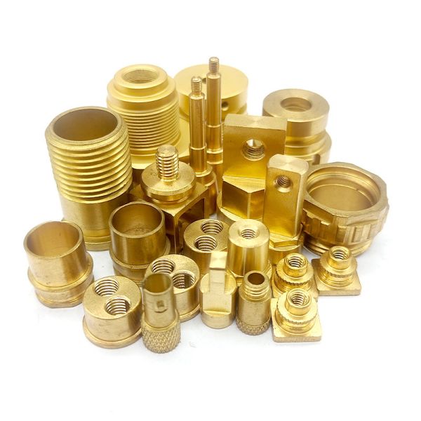 OEM CNC Precision Turned Components Anodized Brass Precision Components