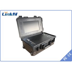 China Police COFDM Video Receiver with Battery &amp; 15.6 Inch Display AES256 Encryption Low Delay wholesale