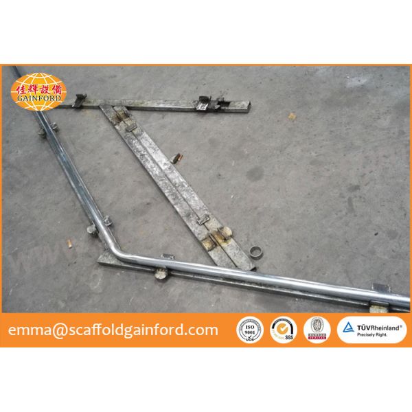 0.5M height Q235 galvanized ring lock handrail for star case and ladders for South east market projects