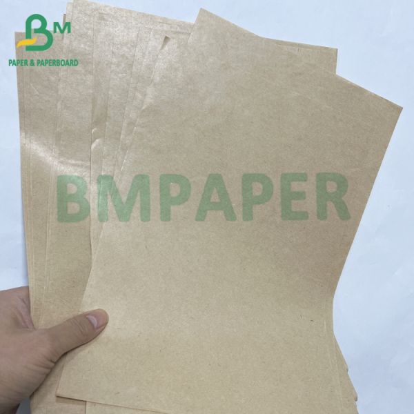 30 - 70 GSM Recyclable Safety One Side Glossy Brown MG Kraft Paper