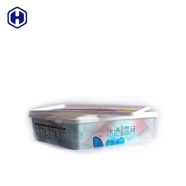 Quality Durable Ice Cream Cake IML Box / Polypropylene Containers With Lids for sale