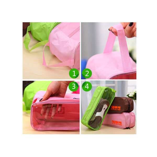 Travel storage bag sunroof visible shoes storage bag waterproof breathable shoes bag