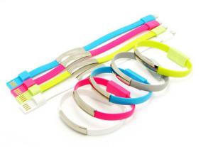 China Wholesale hot selling silicone wristband data cable Line wholesale