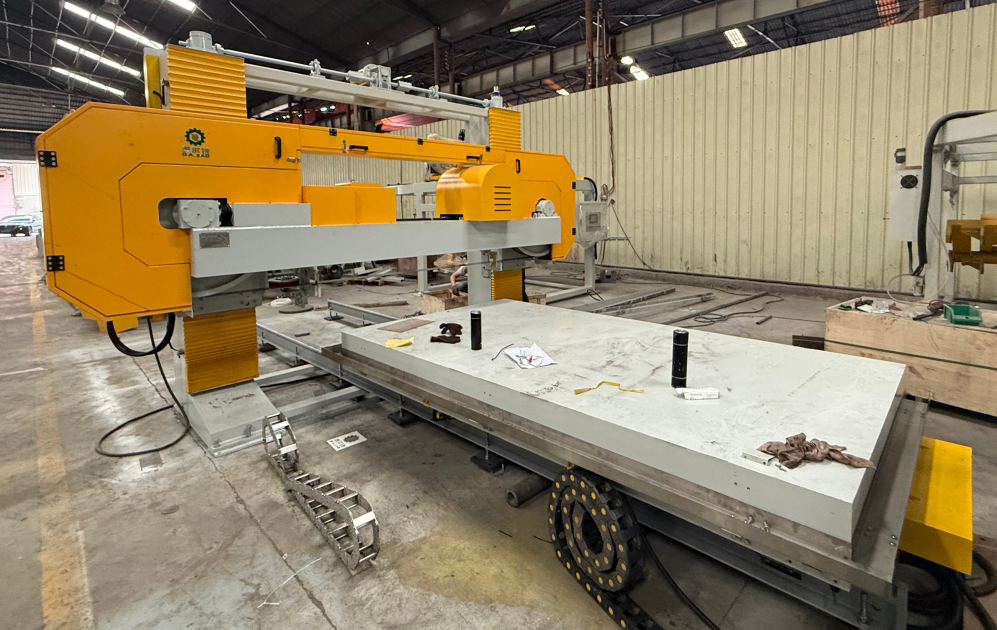 High-Precision Diamond Band Saw Stone Horizontal Pair Cutting Machine Marble Slabs Block Splitting Machine