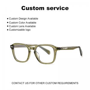 China Customized Acetate Eyewear Frame Men Women Optical Geometric wholesale