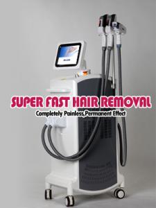 China E-light ipl rf nd yag laser multifunction machine , skin rejuvenation and hair removal wholesale