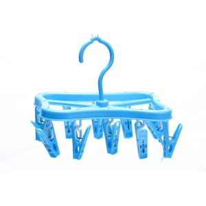 China Betterall Blue Fashionable Clips Socks Usage Plastic Hangers wholesale