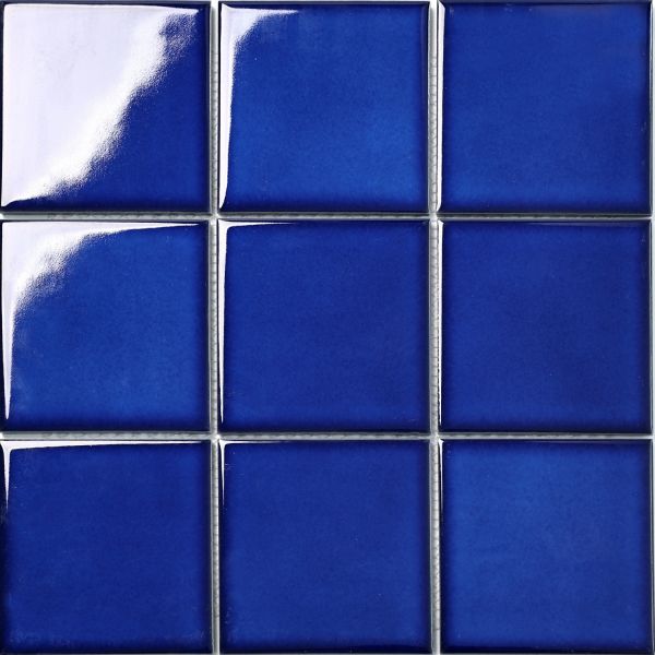 Modern Green Ceramic Mosaic Tiles Square Pattern For Swimming Pool
