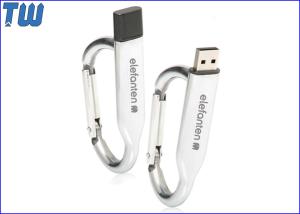 Outdoor Safety 32GB USB Flash Disk Durable Metal Carabiner with Cap