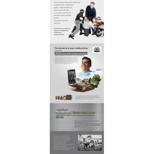 RF-V12 gsm tracker and motorcycle alarm security system 2 two way anti-theft alarm