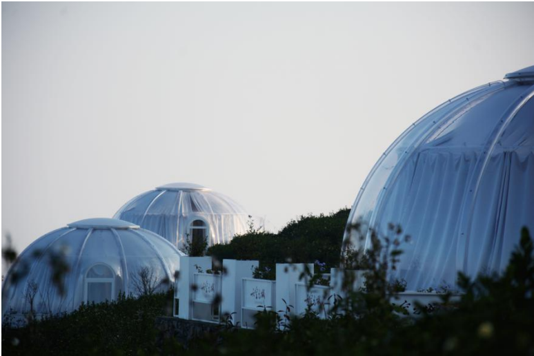 PC Bubble Panoramic Geodesic Dome Tent With Insulation