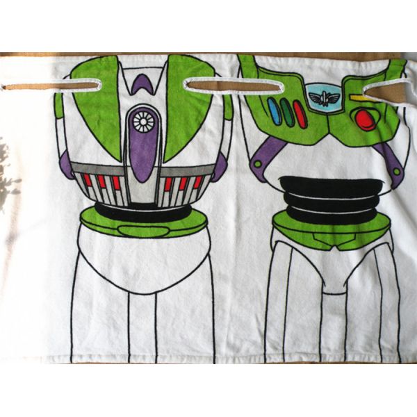 100% Cotton Wearable Customized Cartoon Beach Towel