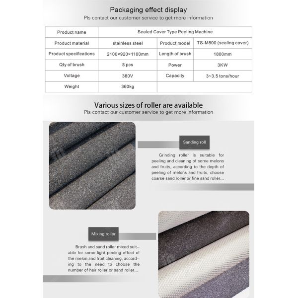 Wash Washer Washing Cleaning processing production Destoning Sealed Cover Type Peeling Machine Ginger Potato Carrot Taro Sweet potato Yam Saiko