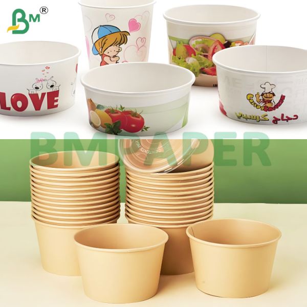 Smooth Surface PE Coated Bowl Paper for Sustainable Food Packaging