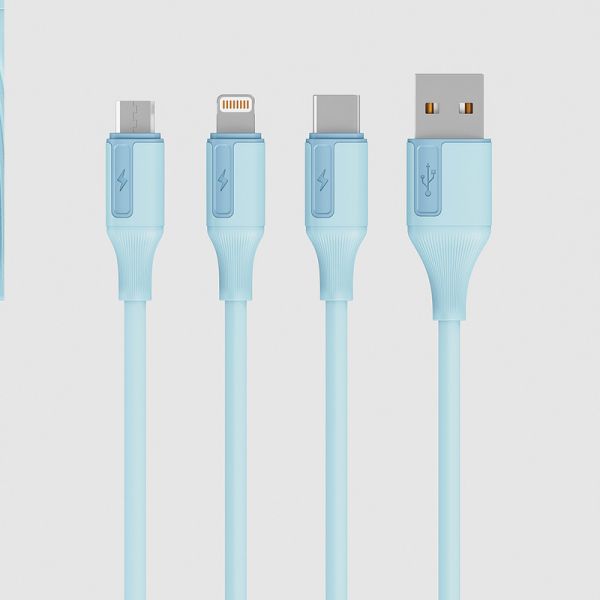 OEM Multi-Connector Universal Charging Cable with Fast Charging CC60W/CL27W 3A