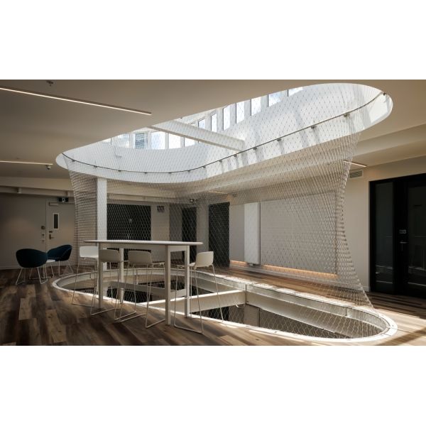 Ss Cable Inter Woven Rope Mesh For Safety Barries