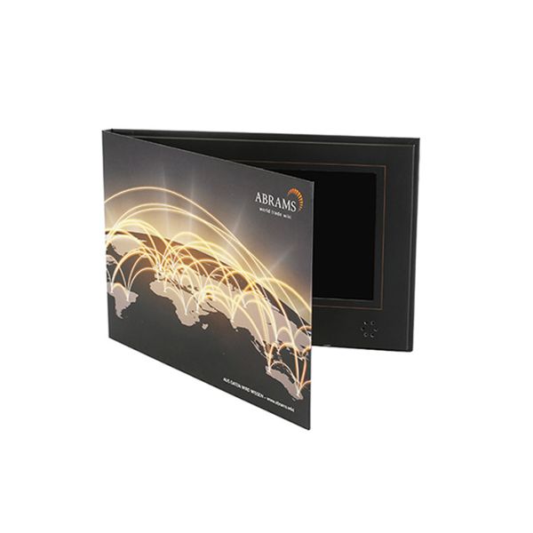 512MB 4.3 Inch LCD Video Business Cards Built In USB Port And Rechargeable Battery