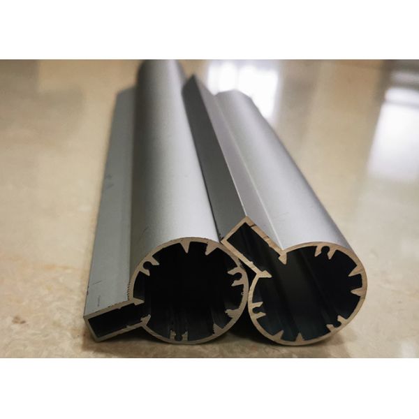 6063 T5 Extrusion Aluminium Profiles Curtain Track Rods Noiseless