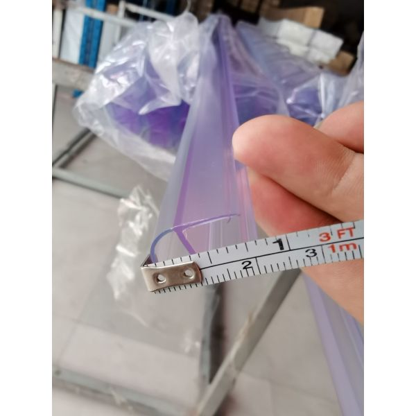 6-12mm Transparent Glass Shower Door Sweep Waterproof Strips with Long Lift Function