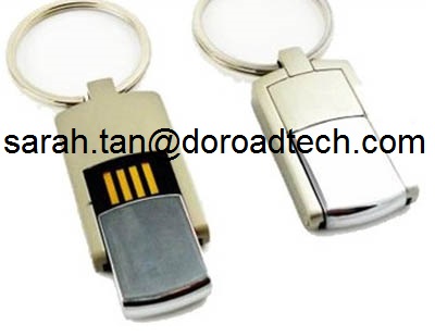 Real Capacity Metal Rotator USB Flash Memory Drive Free LOGO Printing
