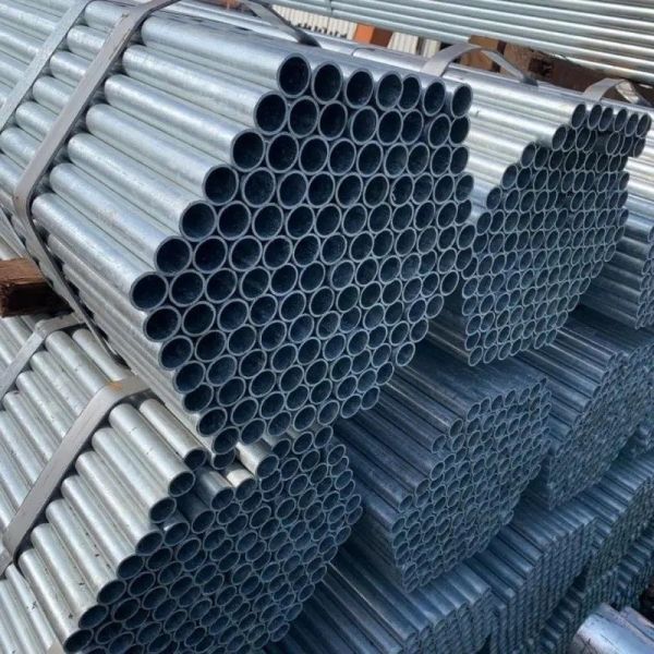 ERW Round Galvanized Steel Pipe 27mm EMT 2 Inch Welding Coated