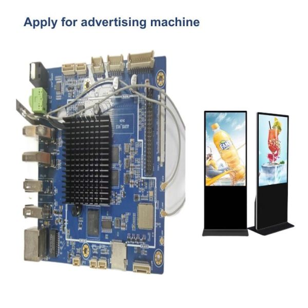 JLD-A03 PCBA Digital Signage Android Six USB HOST/OTG Control Board PCBA Motherboard