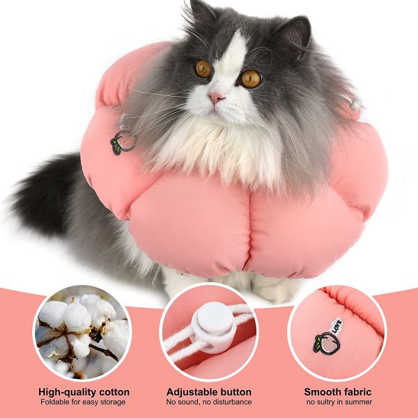 H HIDREAM Cat Cone Collar pink