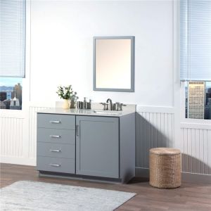 Customized Bathroom Prima Vanity Furniture Modern Design With Double Sink