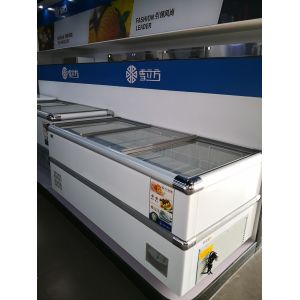 China R290 Manual Defrost Chest Display Refrigerator With Full Baskets wholesale