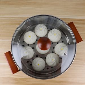 Non Stick Soup Stackable Steamer Pot Multifunctional Customized Logo