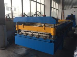 China Hydraulic Wall / Roof Panel Roll Forming Machine 0.3-0.8mm Thickness 15 Stations wholesale