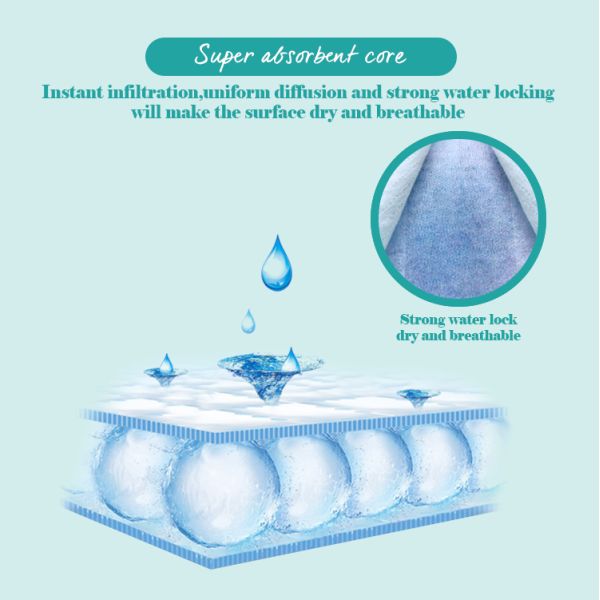 OEM ODM Elastic Waist Child Dry Disposable Baby Diaper Soft Absorbent