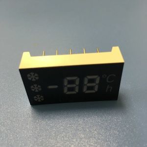 White 3 Digit Seven Segment Display Common Anode For Refrigerator Controller