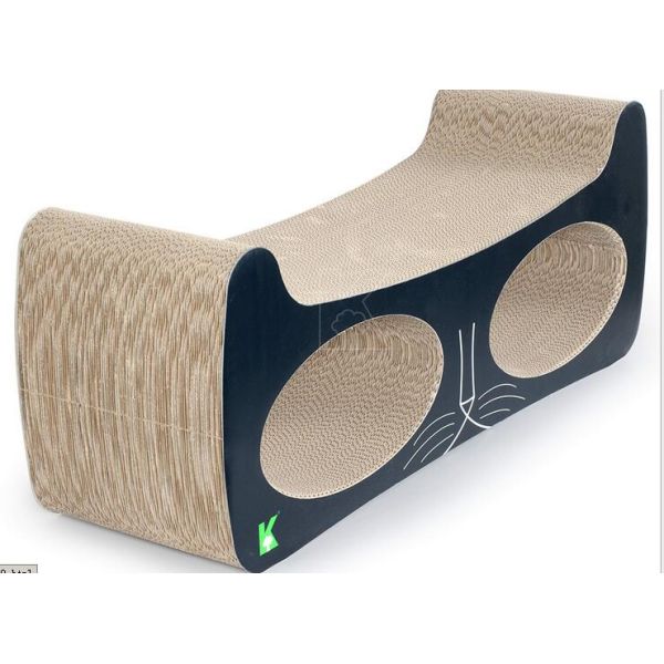 Double Secure Tunnel Cardboard Cat Playhouse Reversible Long Scratching Lifespan