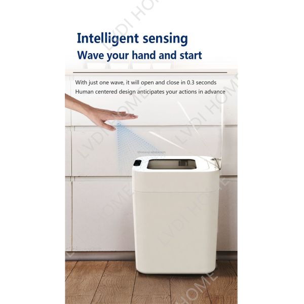 20l Smart Motion Sensor Automatic Lid Trash Can Smart Waste Bin Motion Sense Activated Trash Cans