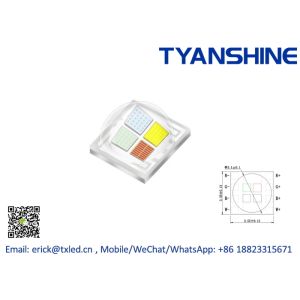 Buy cheap Ceramic SMD3535 LED RGBL 4Watt 500mA 4in1 RGBW LM-80 SMD RGBA LEDs from wholesalers