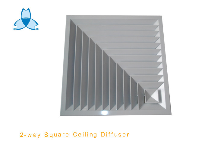 Buy cheap 2 Way RAL9016 Square Air Diffuser Aluminum Alloy Material For HVAC System from wholesalers