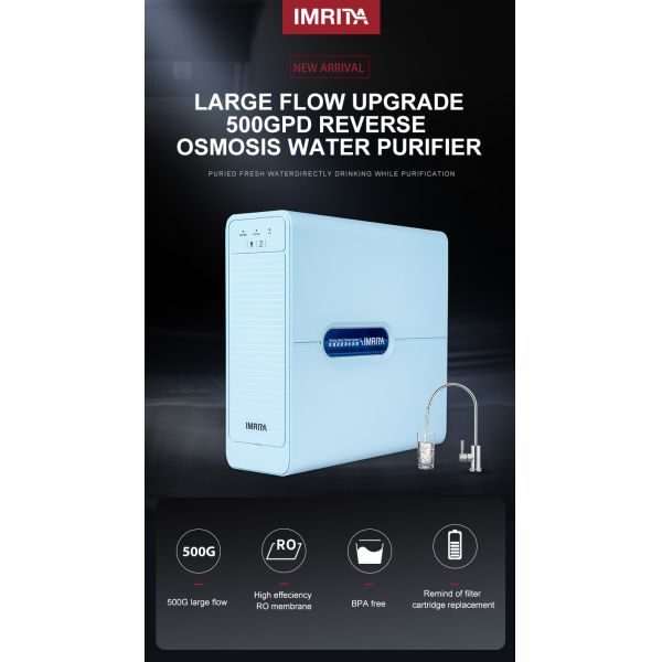 500GPD Water Purifier RO Machine Multipurpose 0.0001micron Quick Twist