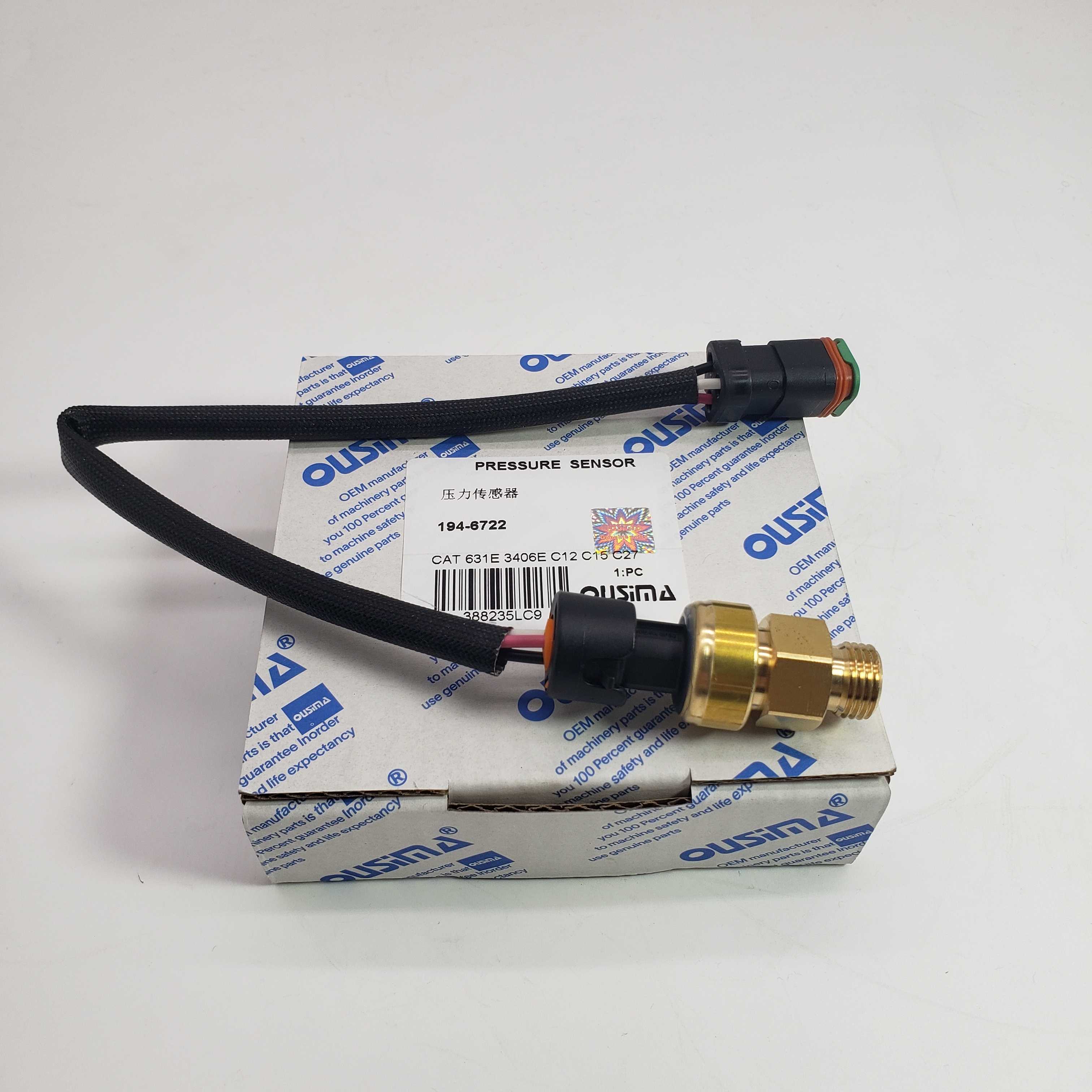 China OUSIMA Excavator Pressure Sensor 194-6722/1946722 For CAT 631E 3406E C12 C15 C27 wholesale
