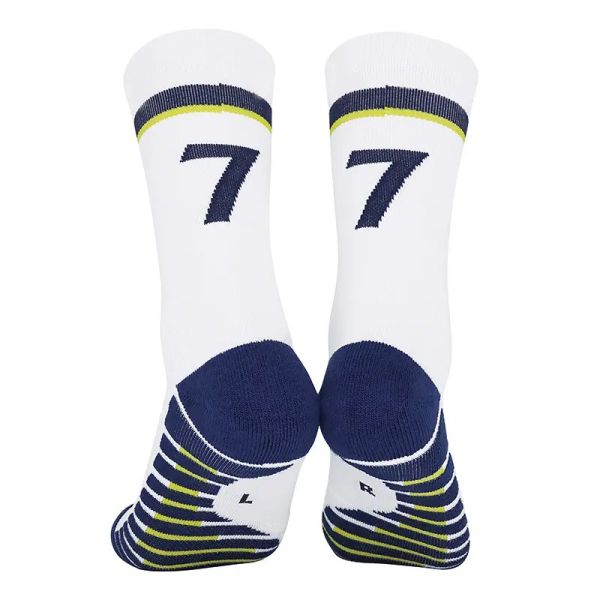 Custom Woven Anti Slip Breathable Pattern Basketball Football Training Athletic Socks