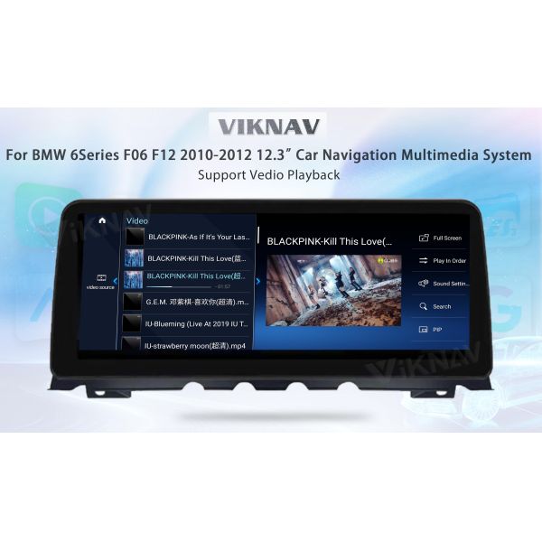 Viknav Car Radio 12.3 inch For BMW 6 Series F06 F12 2010-2012 CIC System Wireless Android Auto Carplayer GPS Navigation