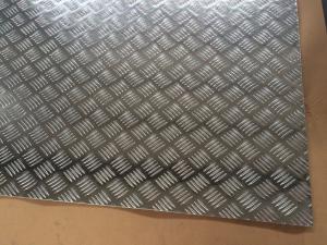 China Silver Effect Embossed Aluminium Sheet 24 X 24 4x4 5052 5005 H32 Aluminium Chequered Plate wholesale