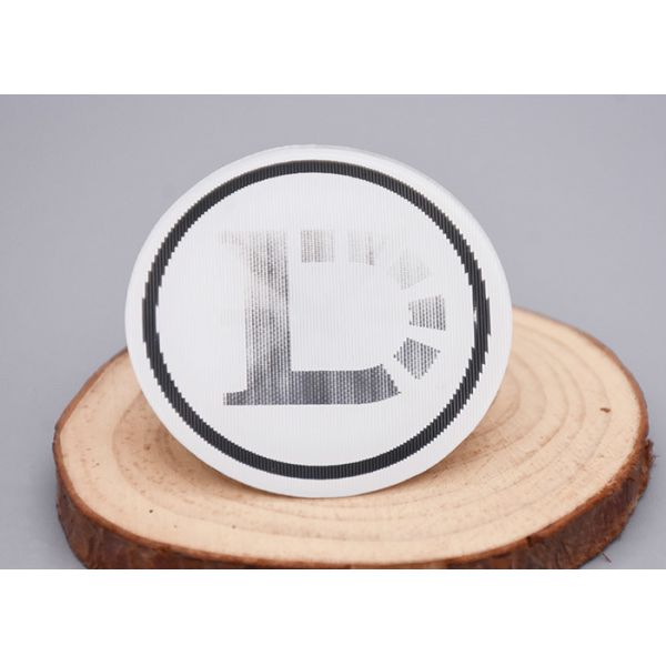 Silicone Rubber Backing, Printed With A Black Reflective Logo,For Clothing