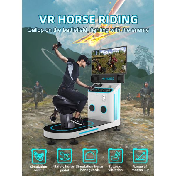 Horse Riding Simulator Virtual Reality Simulator Horse Ride Vr Game Machine Coin Games Amusement Park Rides Equipment