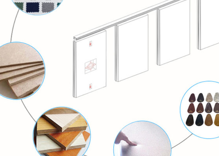 Sliding Dancing Music Studio Polyester Fiber Acoustic Panel Partitions Wall
