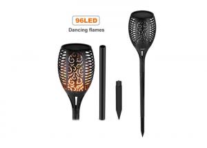 China Outdoor Solar Led Tiki Torch Lights With Realistic Dancing Flame wholesale