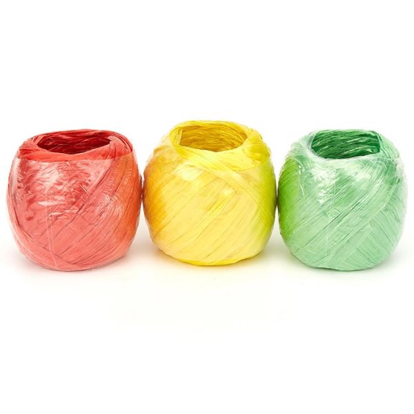 Raffia Rope Packing Twisted Pp Plastic Twine 100% Polypropylene Flat Film